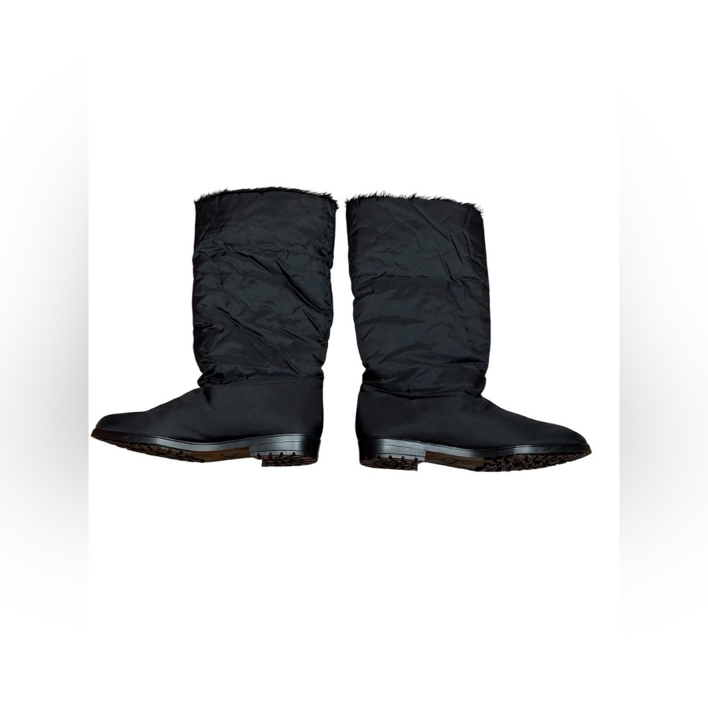 NEW, Tender Tootsies, Black Winter Boots Faux Fur Trim, Made in Canada Size 9M - Picture 7 of 9
